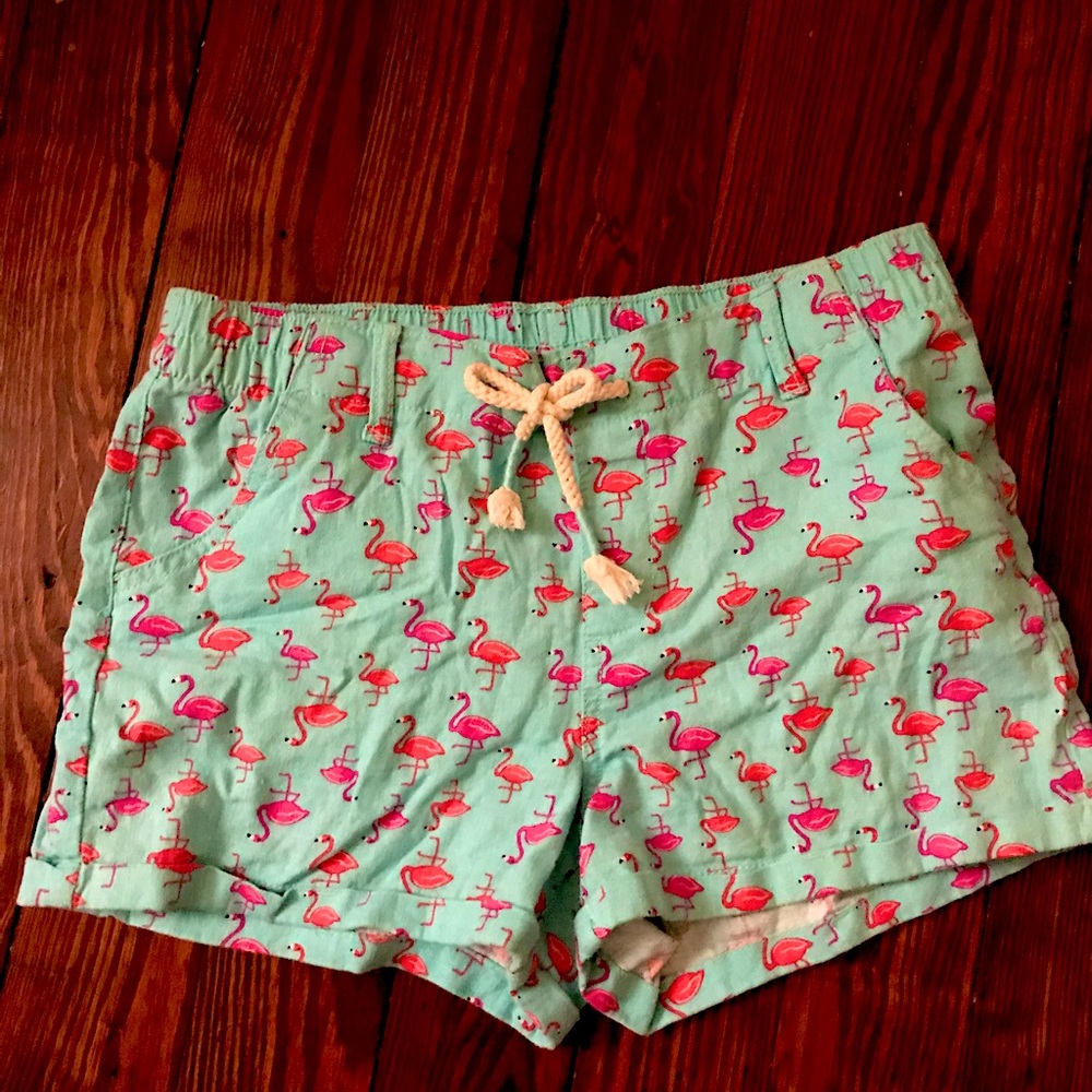 Kids Flamingo Shorts Size 14/16